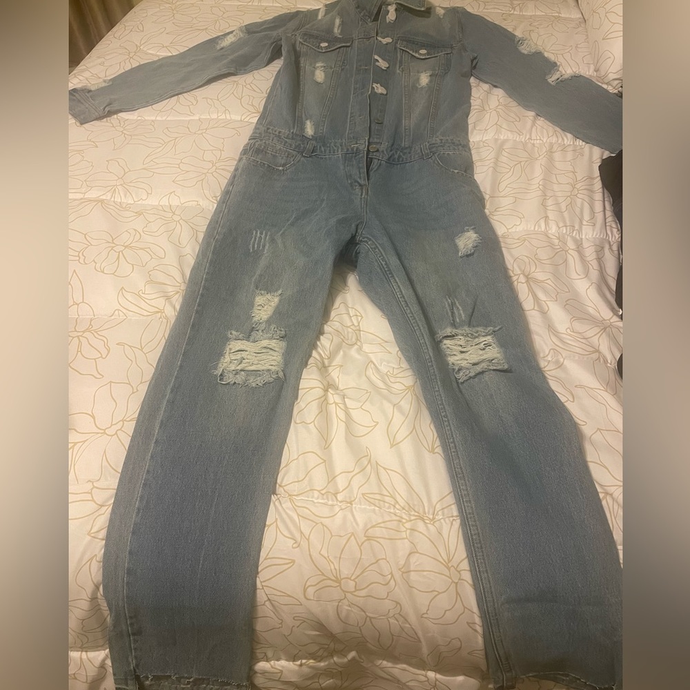 Womens Denim Jumpsuit